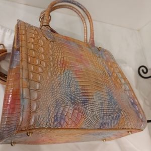 NEW Brahmin Caroline Courage Melbourne Genuine Leather Shoulder Bag Crossbody